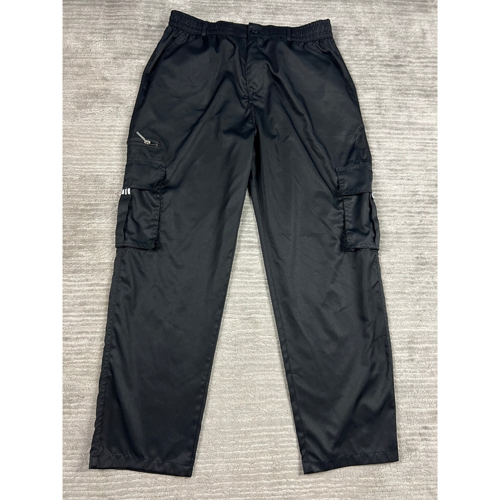 Unbranded Cargo Pants Mens XXL Black Utility Streetwear Techwear Polyester